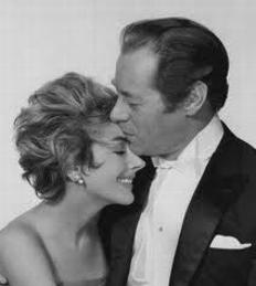 Kay Kendall with husband Rex Harrison in The Reluctant Debutante